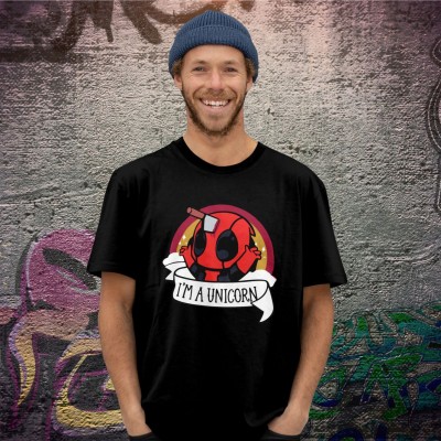 Тениска Oversize Deadpool - I'm A Unicorn